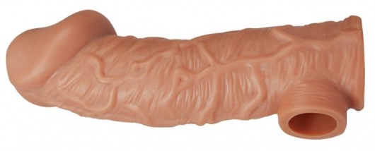 Телесная насадка на фаллос с фиксацией мошонки EXTREME SLEEVE - 15,6 см. - KOKOS - в Красногорске купить с доставкой