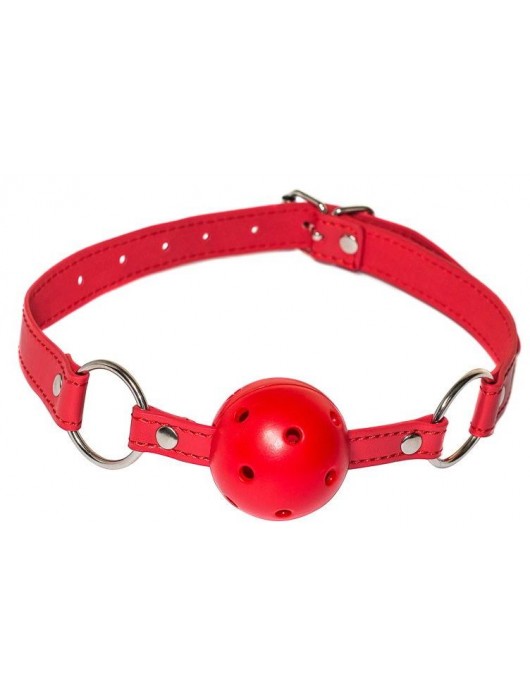 Красный кляп-шарик Firecracker - Lola Games - купить с доставкой в Красногорске