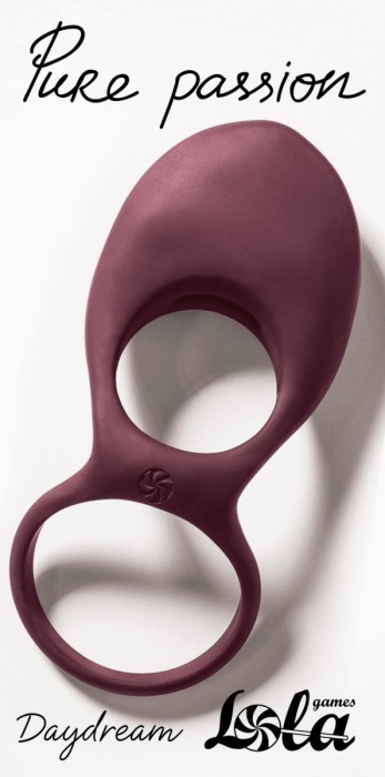 Бордовое эрекционное виброкольцо Daydream - Lola Games - в Красногорске купить с доставкой