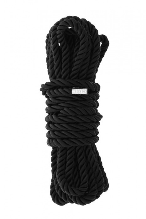Черная веревка для шибари DELUXE BONDAGE ROPE - 5 м. - Dream Toys - купить с доставкой в Красногорске