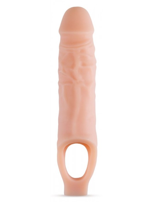 Телесный реалистичный фаллоудлинитель 9 Inch Silicone Cock Sheath Penis Extender - 22,86 см. - Blush Novelties - в Красногорске купить с доставкой