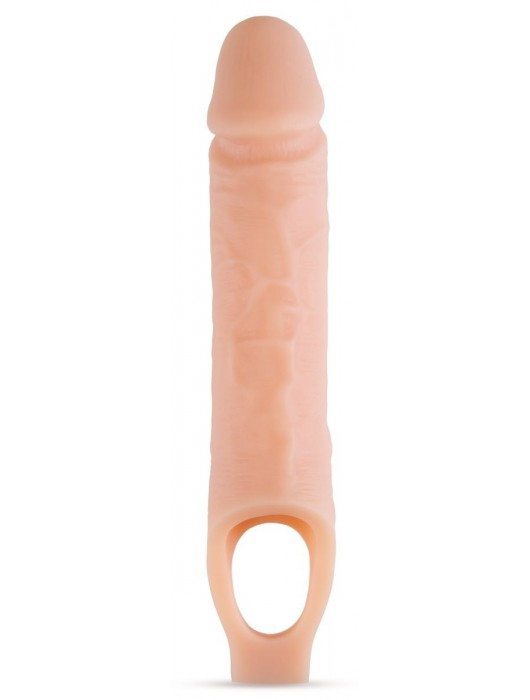 Телесный реалистичный фаллоудлинитель 10 Inch Silicone Cock Sheath Penis Extender - 25,4 см. - Blush Novelties - в Красногорске купить с доставкой