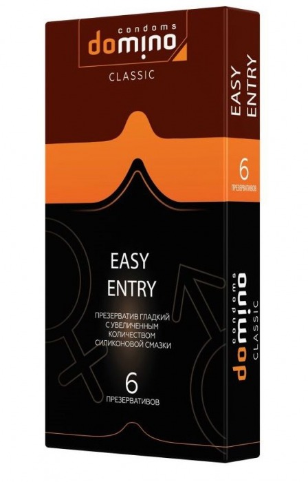 Презервативы с увеличенным количеством смазки DOMINO Easy Entry - 6 шт. - Domino - купить с доставкой в Красногорске