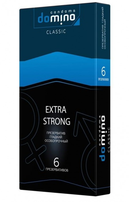 Суперпрочные презервативы DOMINO Extra Strong - 6 шт. - Domino - купить с доставкой в Красногорске
