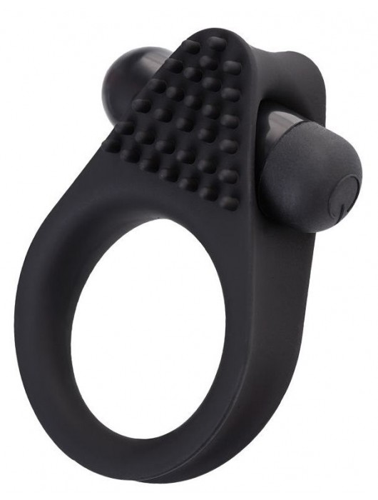 Черное эрекционное виброкольцо Brid с шипиками - A-toys - в Красногорске купить с доставкой