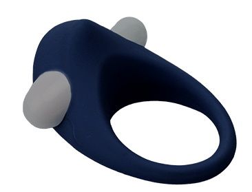 Гладкое синее эрекционное виброкольцо STIMU RING - Dream Toys - в Красногорске купить с доставкой