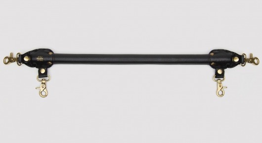 Черная распорка для ног Bound to You Faux Leather Spreader Bar - 50,8 см. - Fifty Shades of Grey - купить с доставкой в Красногорске