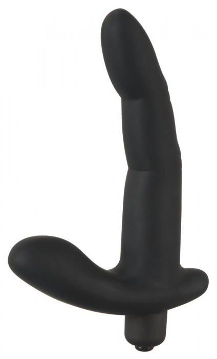 Черный вибромассажер простаты Naughty Finger Prostate Vibe - 13,8 см. - Orion - в Красногорске купить с доставкой
