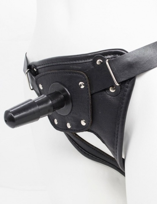 Черный пояс для насадок CLASS STRAP Restyling - LOVETOY (А-Полимер) - купить с доставкой в Красногорске