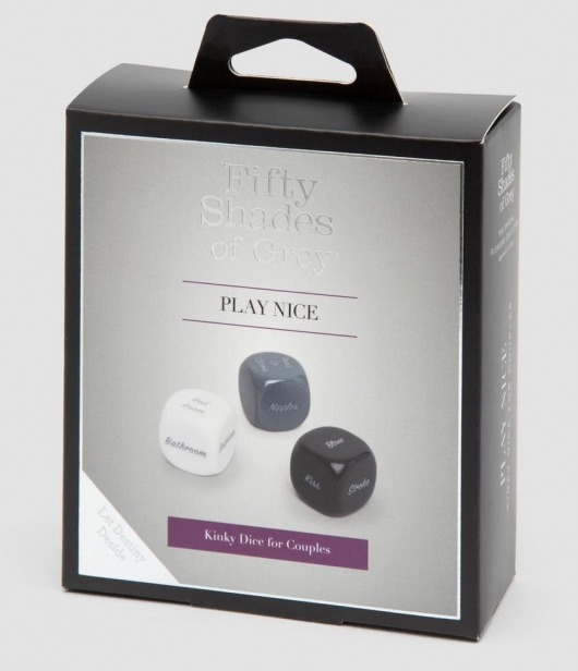 Игральные кубики для пар Play Nice - Fifty Shades of Grey - купить с доставкой в Красногорске