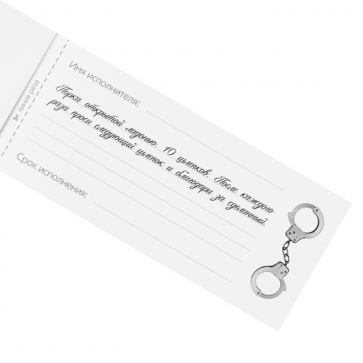 Эротическая игра-купоны «Чековая книжка. Накажи меня» - Сима-Ленд - купить с доставкой в Красногорске