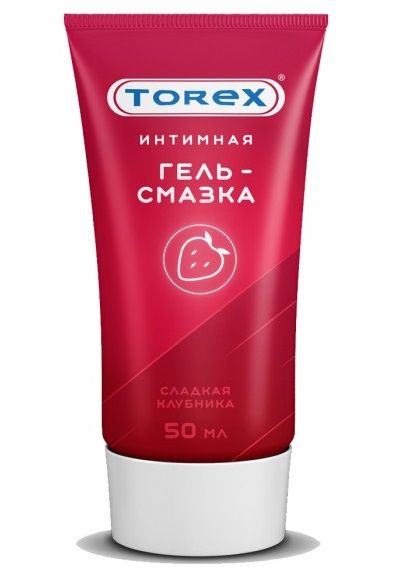 Смазка на водной основе TOREX  Сладкая клубника  - 50 мл. - Torex - купить с доставкой в Красногорске