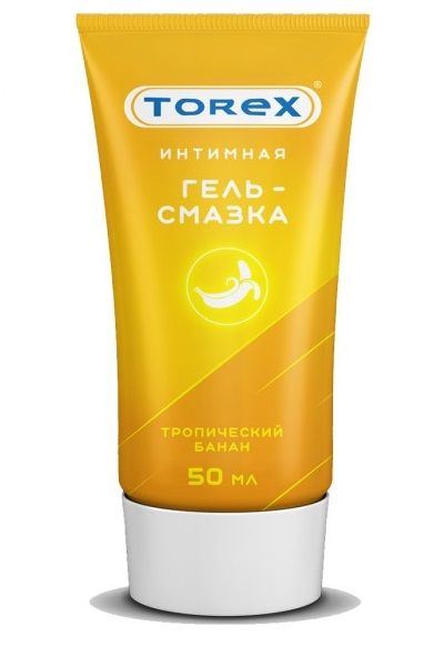 Смазка на водной основе TOREX  Тропический банан  - 50 мл. - Torex - купить с доставкой в Красногорске