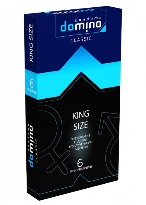 Презервативы увеличенного размера DOMINO Classic King size - 6 шт. - Domino - купить с доставкой в Красногорске