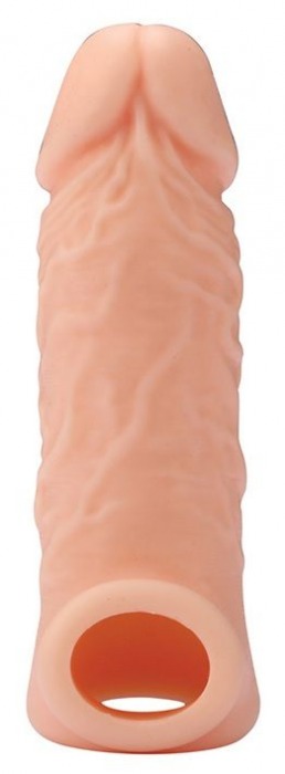 Телесная насадка EXTENDER WITH BALL STRAP 5.5 - 14 см. - Dream Toys - в Красногорске купить с доставкой