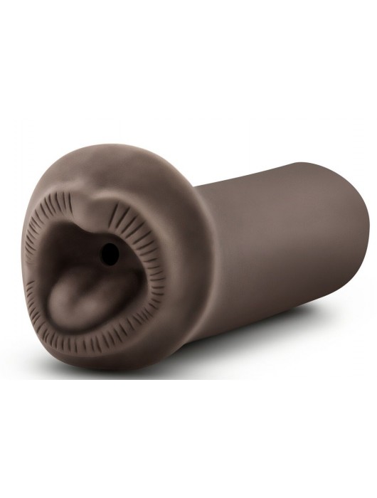 Коричневый мастурбатор-ротик Naughty Nicole - Blush Novelties - в Красногорске купить с доставкой