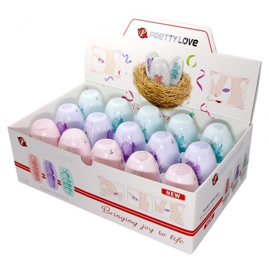 Набор из 15 мини-мастурбаторов Fantastic Egg Hard Boiled - Baile - в Красногорске купить с доставкой