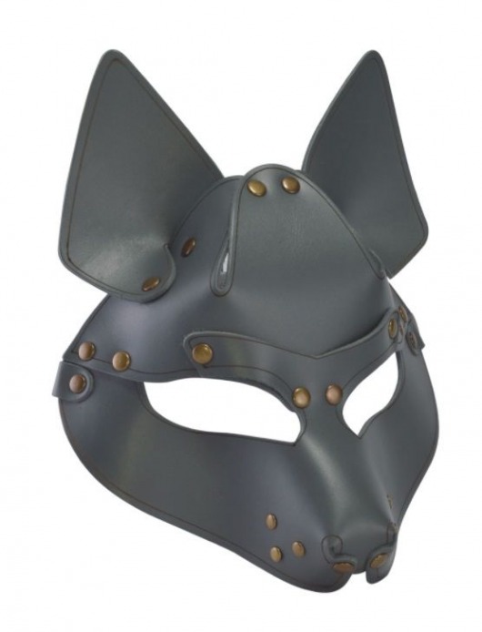 Серая маска Wolf с клепками - Sitabella - купить с доставкой в Красногорске