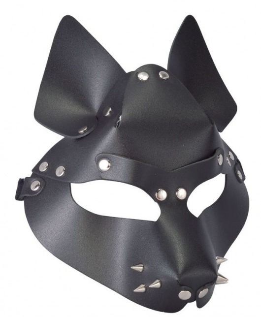 Черная маска Wolf с шипами - Sitabella - купить с доставкой в Красногорске