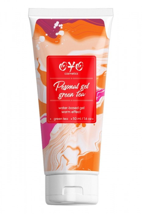 Интимная смазка на водной основе с согревающим эффектом OYO Personal Gel Green Tea - 50 мл. - OYO - купить с доставкой в Красногорске