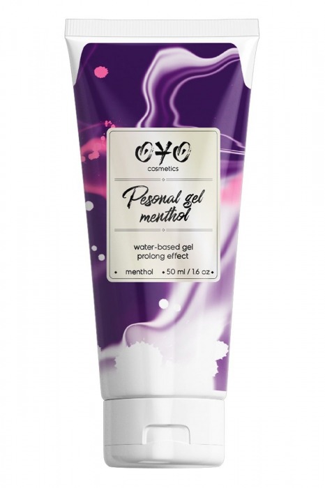 Интимная смазка на водной основе с пролонгирующим эффектом OYO Personal Gel Menthol - 50 мл. - OYO - купить с доставкой в Красногорске