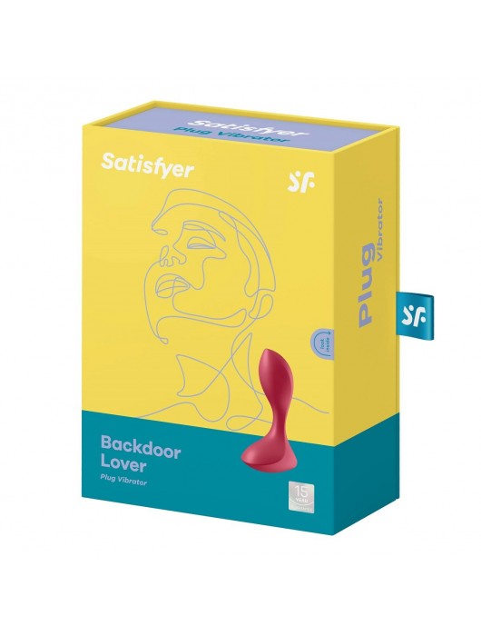 Красный вибромассажёр простаты Satisfyer Backdoor Lover - 14 см. - Satisfyer - в Красногорске купить с доставкой