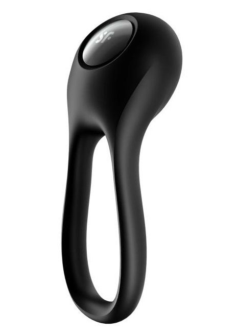 Черное эрекционное виброкольцо Majestic Duo - Satisfyer - в Красногорске купить с доставкой