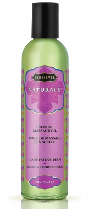Массажное масло Naturals Island Passion Berry с ароматом тропических фруктов - 236 мл. - Kama Sutra - купить с доставкой в Красногорске