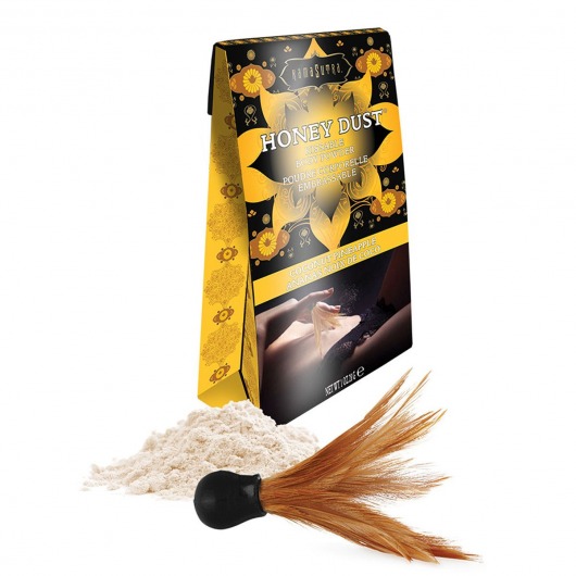 Пудра для тела Honey Dust Body Powder с ароматом кокоса и ананаса - 28 гр. - Kama Sutra - купить с доставкой в Красногорске