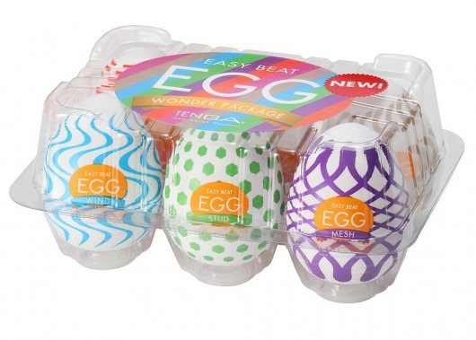 Набор из 6 мастурбаторов Tenga EGG IV с различным рельефом - Tenga - в Красногорске купить с доставкой