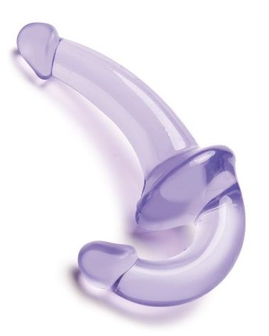 Фиолетовый безремневой страпон Strapless Strap-On - Lux Fetish - купить с доставкой в Красногорске