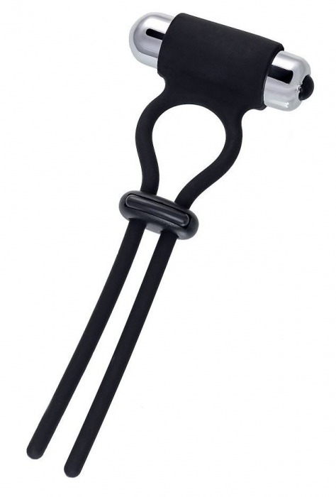 Черное эрекционное лассо на пенис Jat - A-toys - в Красногорске купить с доставкой