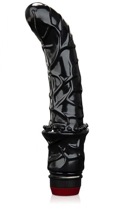 Черный вибромассажер простаты 6  Premium Prostate Massager - BlueLine - в Красногорске купить с доставкой
