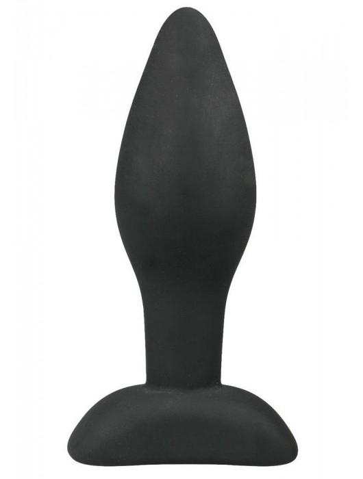 Черный анальный плаг Rocket Plug - 9 см. - Easy toys