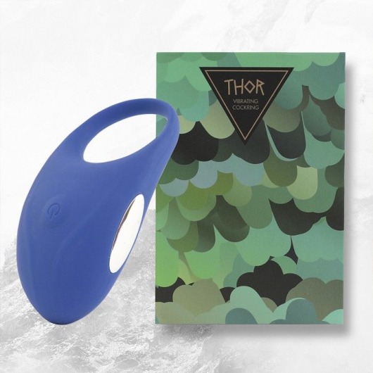 Синее кольцо с вибрацией Thor Cockring - FeelzToys - в Красногорске купить с доставкой