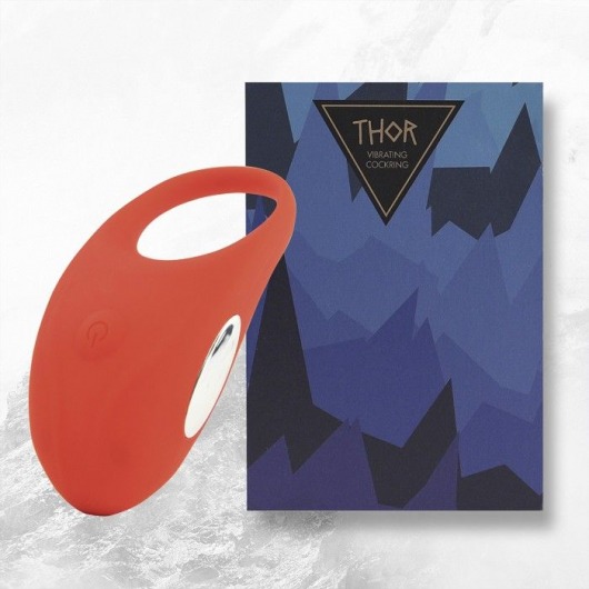 Красное кольцо с вибрацией Thor Cockring - FeelzToys - в Красногорске купить с доставкой