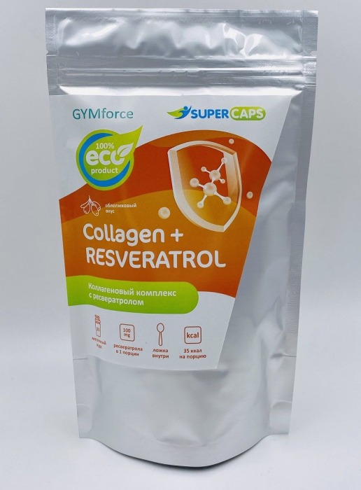 Натуральный коллаген с ресвератролом GYMforce Collagen+ - 150 гр. - SuperCaps - купить с доставкой в Красногорске