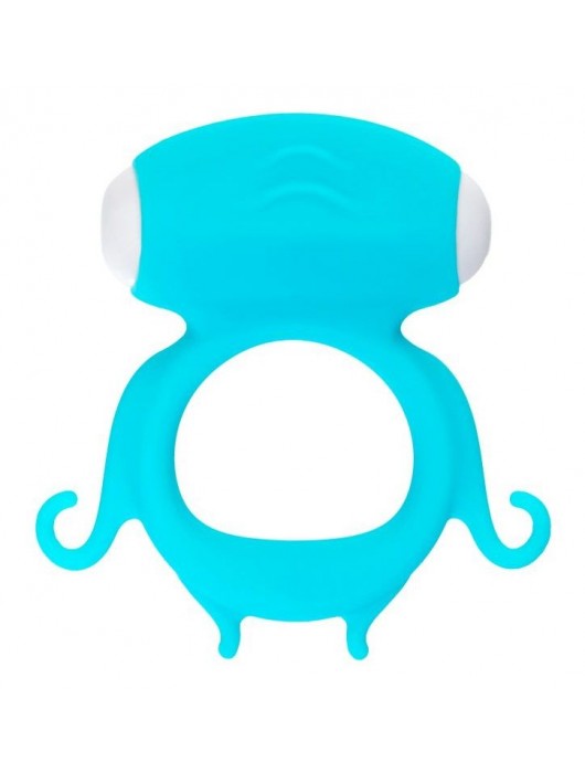 Голубое виброкольцо на пенис Sair - A-toys - в Красногорске купить с доставкой