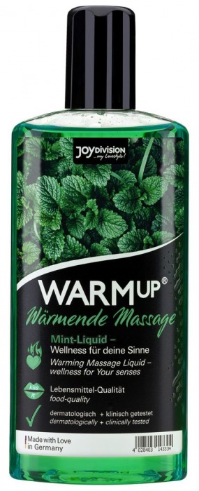 Массажное масло WARMup Mint с ароматом мяты - 150 мл. - Joy Division - купить с доставкой в Красногорске