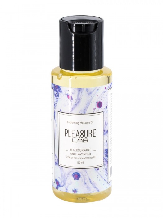 Массажное масло Pleasure Lab Enchanting с ароматом черной смородины и лаванды - 50 мл. - Pleasure Lab - купить с доставкой в Красногорске