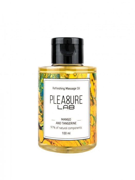 Массажное масло Pleasure Lab Refreshing с ароматом манго и мандарина - 100 мл. - Pleasure Lab - купить с доставкой в Красногорске