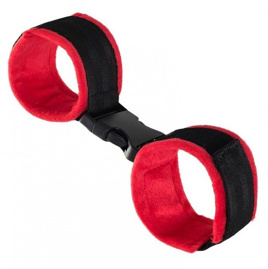 Красно-черные велюровые оковы Anonymo - ToyFa - купить с доставкой в Красногорске