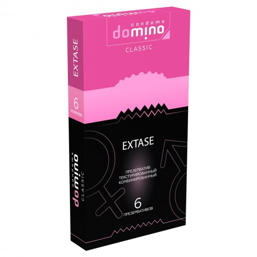 Презервативы с точками и рёбрышками DOMINO Classic Extase - 6 шт. - Domino - купить с доставкой в Красногорске