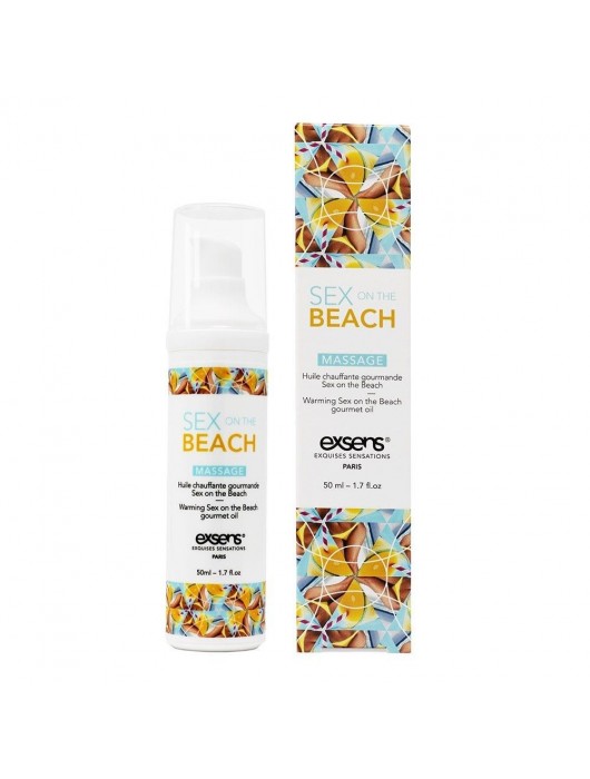 Разогревающее массажное масло с тропическим ароматом Gourmet Sex On The Beach - 50 мл. - Exsens - купить с доставкой в Красногорске