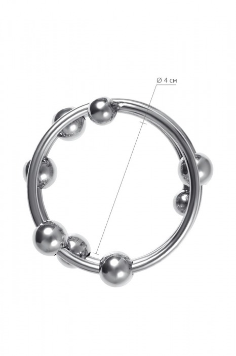 Большое металлическое кольцо под головку пениса - ToyFa - купить с доставкой в Красногорске