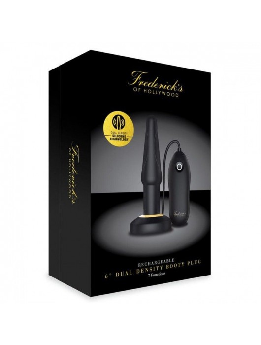 Черный анальный плаг с выносным пультом - Fredericks Of Hollywood