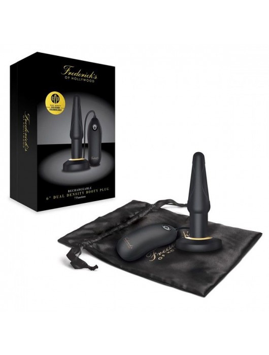 Черный анальный плаг с выносным пультом - Fredericks Of Hollywood