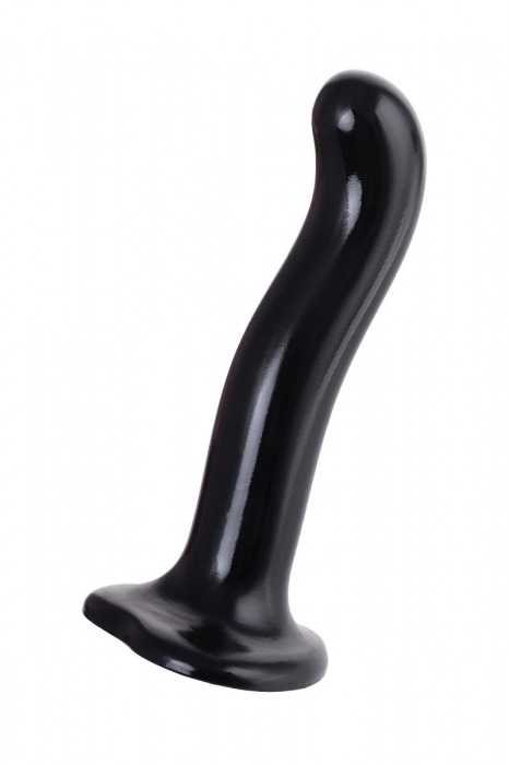 Черный стимулятор для пар P G-Spot Dildo Size M - 18 см. - Strap-on-me - в Красногорске купить с доставкой