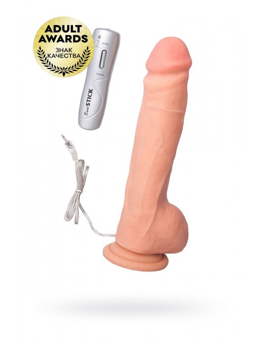 Реалистичный вибратор TOYFA RealStick Elite Vibro - 24 см. - ToyFa