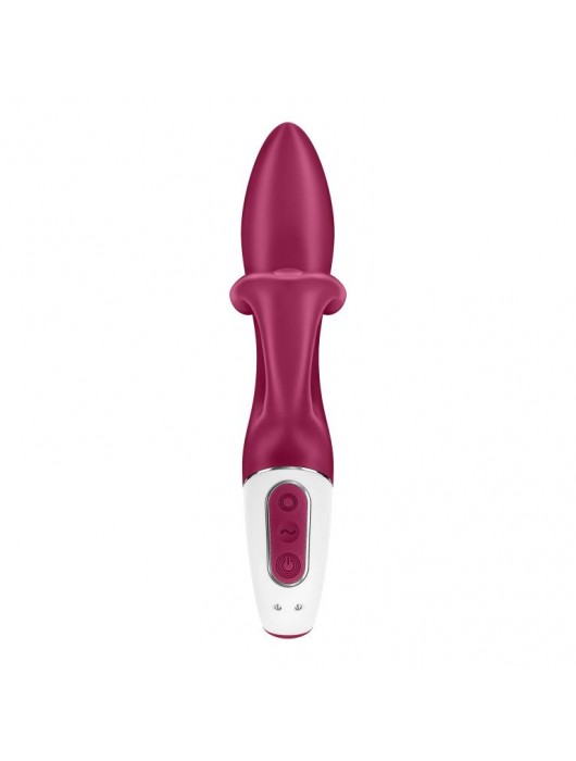 Малиновый вибратор-кролик Embrace Me - 21,2 см. - Satisfyer